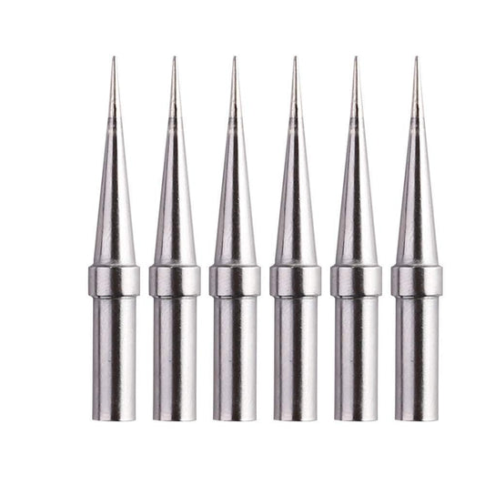 Generic 6 pcs Replacement Tips ET Soldering Iron Tips for WES51/50,WESD51,WE1010NA,PES51 / 50,LR21 ET Tip Series (6PCS-02)