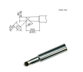 T18-C4 Soldering Iron Tip | High-Quality Chisel Tip for Hakko Compatible Stations