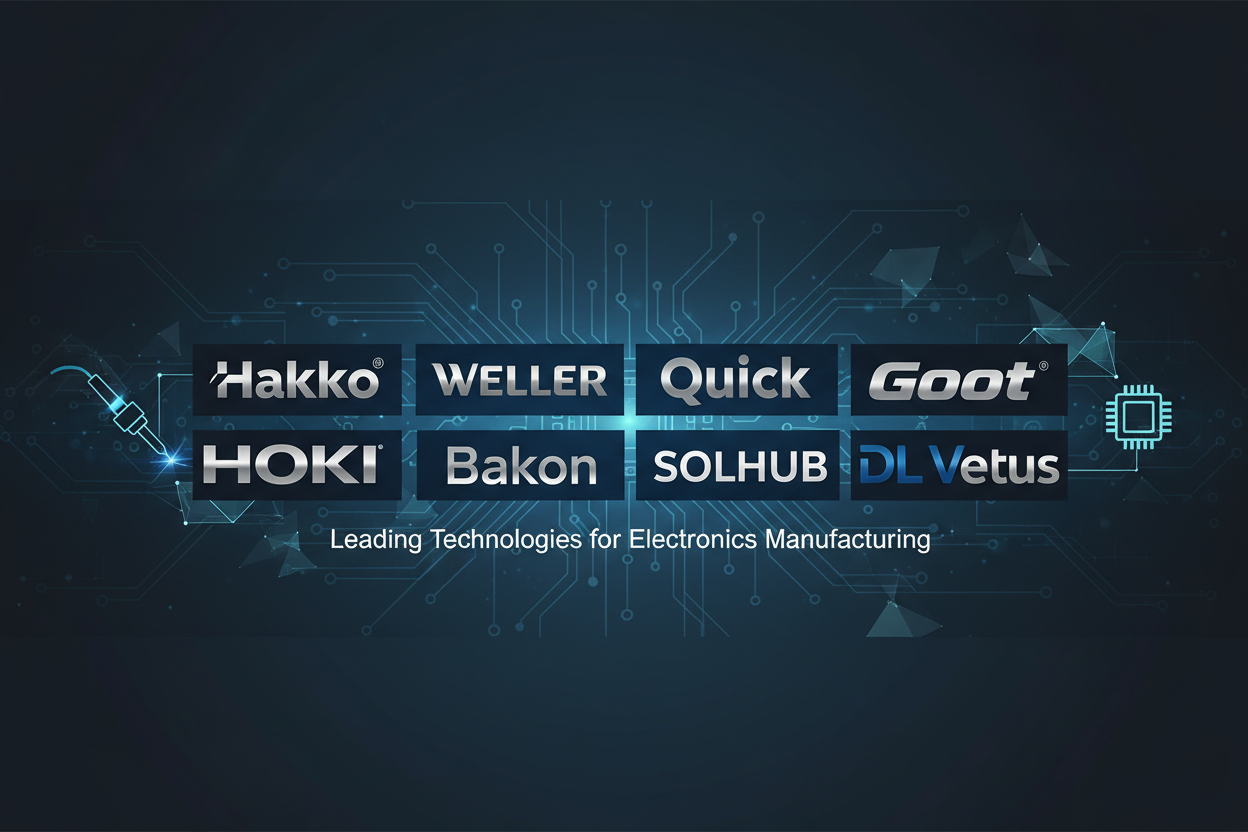 we deals in these brands - Hakko, Weller,Quick,HOKI Bakon, SOLHUB, Goot,DL Vetus